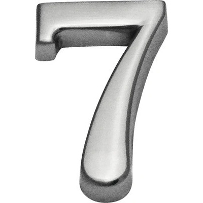 Domové číslo "7" nikel matný 10 cm