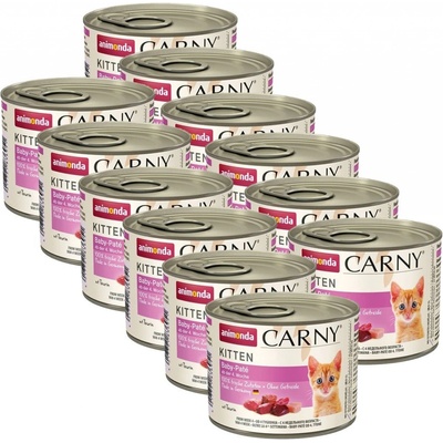 Carny Kitten hovězí a kuře 12 x 200 g