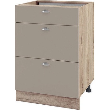 ИРИМ Долен кухненски шкаф Сити АРФ-Капучино мат-11-57 60 см