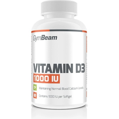 GymBeam Vitamín D3 1000 IU 120 kaps