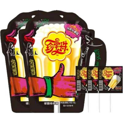 Chupa Chups Tropical Fruit Lollipops Pouch 210 g