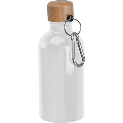 MACMA Метална бутилка за вода, 400ml, бяла (13066-А-БЯЛ)