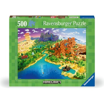 Ravensburger Пъзел Ravensburger от 500 части - Майнкрафт (12001568)