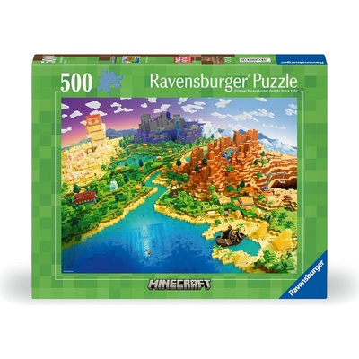 Ravensburger Пъзел Ravensburger от 500 части - Майнкрафт (12001568)