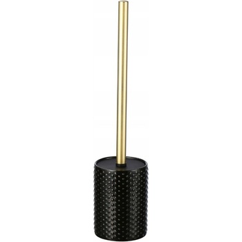 Erga Madrid keramická WC kefa čierna zlatá matná ERG SEP 10SZCMADRBLAC