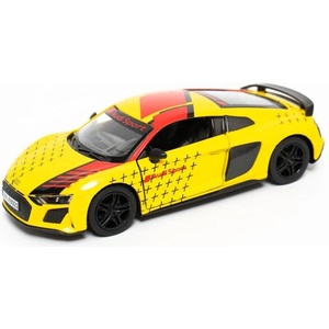 Kinsmart Метална количка Kinsmart Livery Edition - 2020 Audi R8 Coupe, 1: 36, жълта (54123)