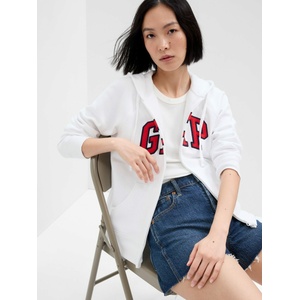 GAP Суитшърт с цип и лого на Gap GAP | Byal | ЖЕНИ | XXS