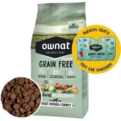 Ownat Grain Free Prime Adult Chicken & Turkey 12 kg