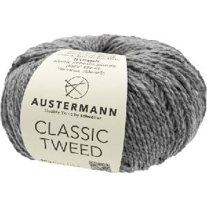 Austermann Classic Tweed 90365-2 Medium Grey Плетива прежда (90365-2)