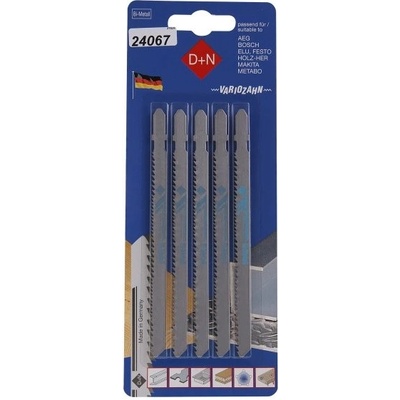 Levior Plátky do přímočaré pily BiM 120/1. 3mm 5ks 31528