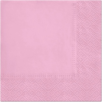 Image 1 of PAW Хартиени салфетки, розови, 33 x 33 см