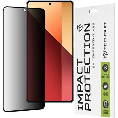 Techsuit Протектор за Xiaomi Redmi Note 13 Pro 4G / Poco M6 Pro 4G - 111D Privacy Full Glue - Черен
