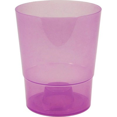 Kinekus Kvetináč plastový, transparentný, 12,5 cm, COUBI ORCHID, fialový