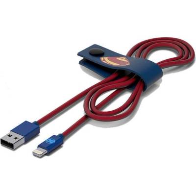 Tribe DC Movie Superman Lightning Cable - сертифициран Lightning кабел за iPhone, iPad и iPod с Lightning (120 см)