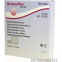 GRANUFLEX hydrokoloidný obväz 10 x 10 cm 10 ks