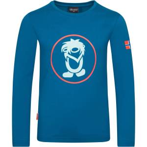 Trollkids Детска блуза с дълъг ръкав Trollkids Kid's Troll Longsleeve - Summernight Blue / Red Clay - размер 176 (EU) (704-1807-1720)