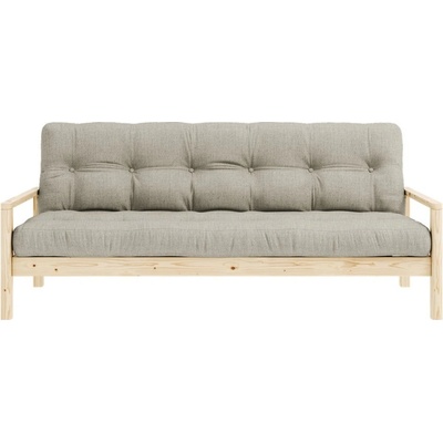 Karup Design ľanová rozkladacia pohovka 205 cm Knob – Béžová