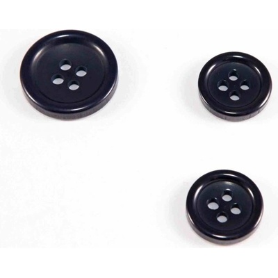 Oblekový gombík - tmavo modrý - priemer 1,5 cm