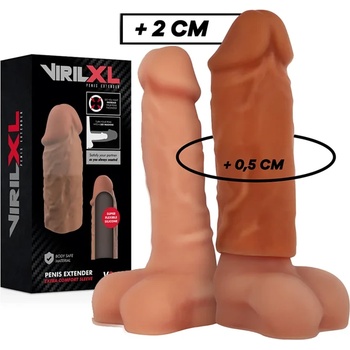 Image 1 of Силиконов пенис удължител, 10см. - Penis Extender V3 Brown (D-227246)