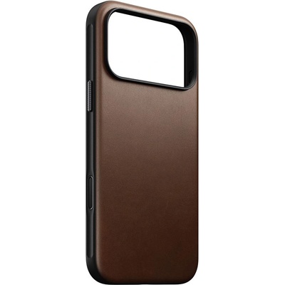 Nomad Кожен (естествена кожа) кейс с MagSafe за iPhone 17 Pro Max - Nomad Modern Leather MagSafe Case (тъмнокафяв) (NM014278858)