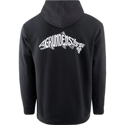 Grundéns mikina Eat Your Words DWR HD Hoodie Black Salmon graphic