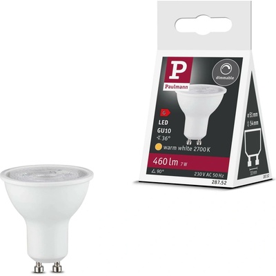 Paulmann 28752 bílá LED žárovka , 7W LED 2700K stmívatelná