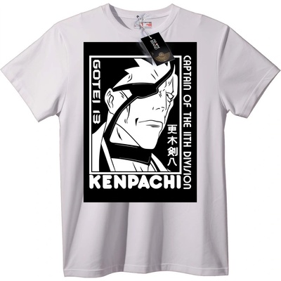 NOONEBRAND Тениска Kenpachi 11-та дивизия - 4XL, Black