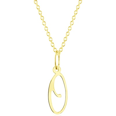 Gemmax Zlatý řetízek s písmenem „O“ GUSYN-42721-36261