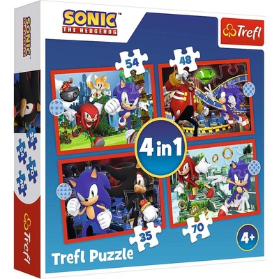 Trefl Sonic the Hedgehog 4 v 1 35 48 54 70 dílků
