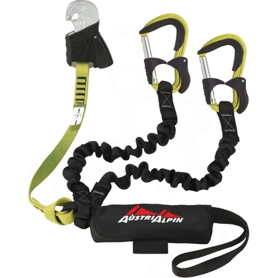 AustriAlpin Комплект за виа ферата Austrialpin Hydra. Evo Via ferrata set - Black / Yellow - размер One Size (338-0203-0111)