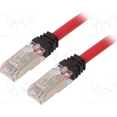 Panduit STP6X3MRD Patch S/FTP Cat 6a RJ45 vidlice z obou stran lanko Cu