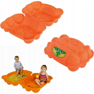 Alltoys Pískoviště krab oranžové s víkem