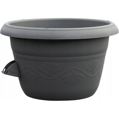 Plastia Kvetináč plast sivý 25 x 25 x 15,5 cm