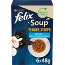 Felix Soup Tender Strips rozmanitost z vody 48 x 48 g