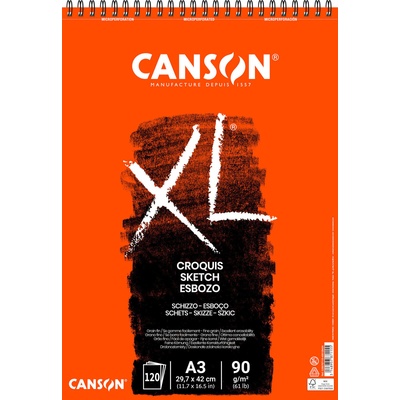 Canson Sp XL Sketch Скицник 120 A3 90 g (C200787115)