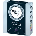 MISTER SIZE - тънък презерватив - 69 мм - 3 броя - desirel