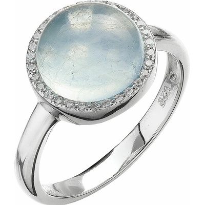 Evolution Group Stříbrný prsten s akvamarínem 15022.3