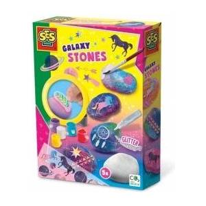SES Creative Painting and decorating Galaxy stones