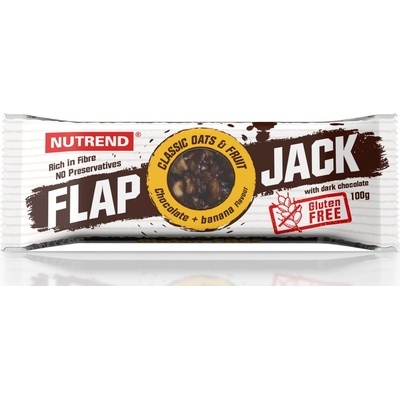 NUTREND Flapjack tyčinka čokoláda+banán v hoř. čoko 100 g