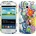 Samsung I8190 Galaxy S III mini Blue Flower Калъф + Протектор