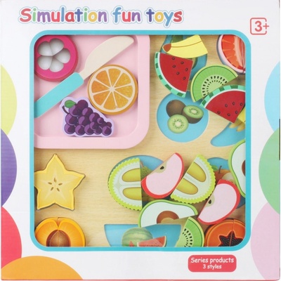 Teddies ovoce krájecí s prkénkem dřevěné