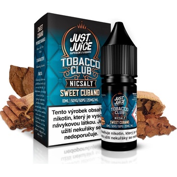 Just Juice Salt Tobacco Sweet Cubano 10 ml 20 mg