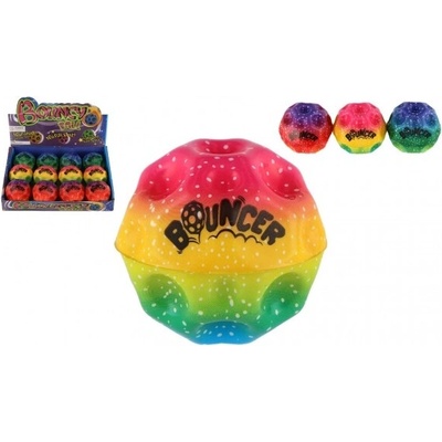 Loptička extrémne skákacia basketbalová pena 6cm mix farieb