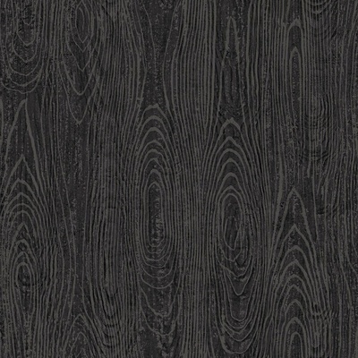 Origin 347558 Čierna pololesklá vliesová tapeta imitacia dreva Matières Wood rozmery 0,53 x 10,05 m