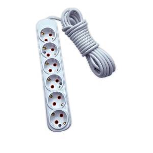 ELMARK РАЗКЛОНИТЕЛ ШЕСТОРЕН 2М H05VV- F 3G1.5MM2, БЯЛ (340381WH)