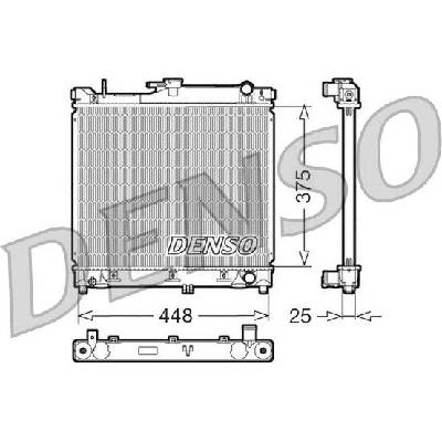 Chladič, chlazení motoru DENSO DRM47014 DRM47014