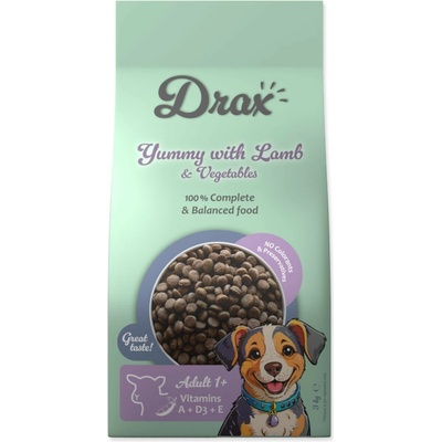 Drax Adult jehněčí zelenina 3 kg