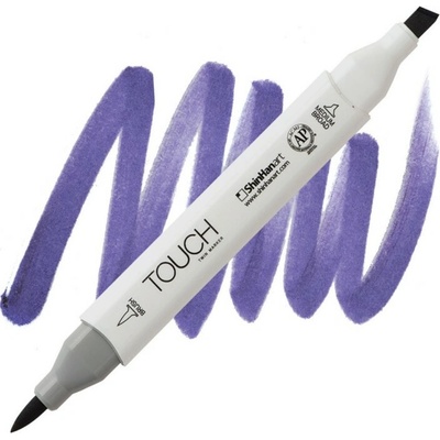 Lihová fixa TOUCH oboustranná Brush & Chisel, Violet dark (PB274)