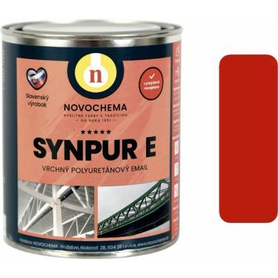 SYNPUR E Vrchný polyuretánový email 8 kg RAL 3020 dopravná červená
