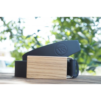 Wood Style opasek Hranatý Dub černá černý